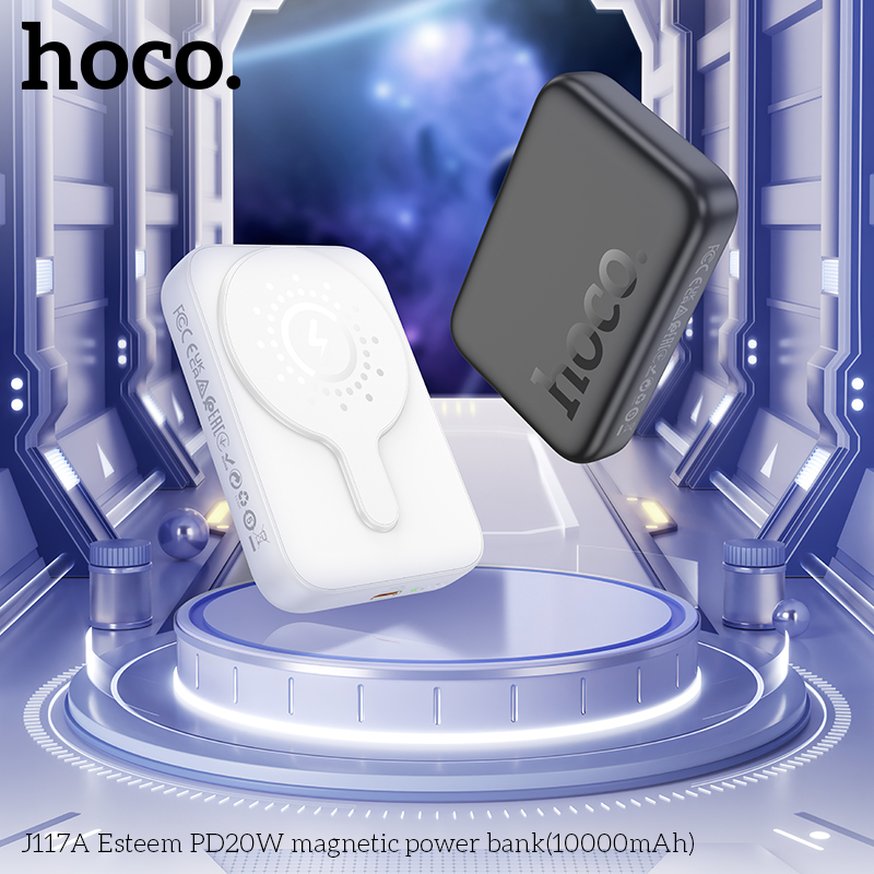 Sạc Dự Phòng Không Dây Hoco J117A PD20W 10000mAh