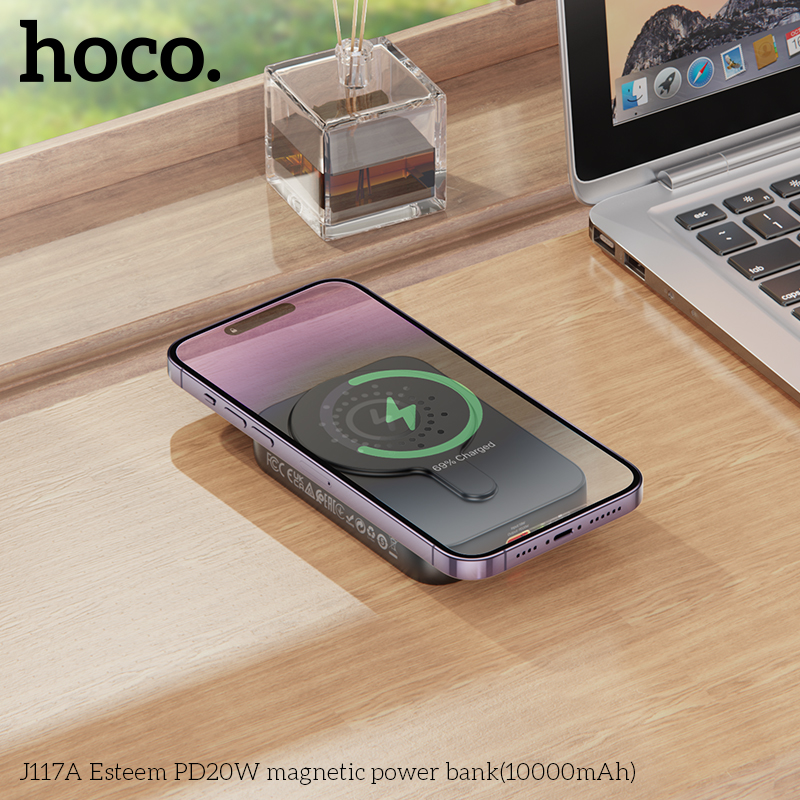 Sạc Dự Phòng Không Dây Hoco J117A PD20W 10000mAh