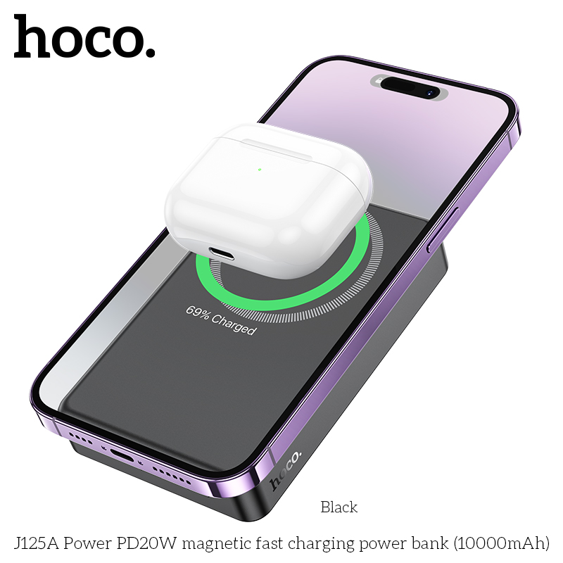 Sạc Dự Phòng Không Dây Hoco J125A PD20W 10000mAh
