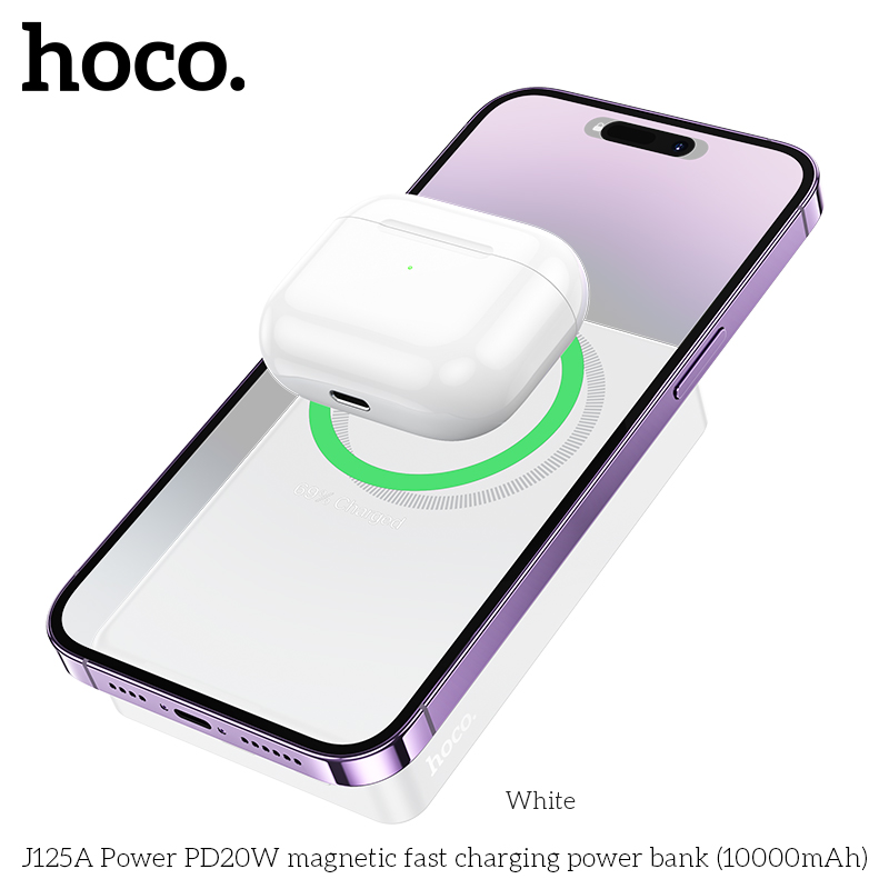 Sạc Dự Phòng Không Dây Hoco J125A PD20W 10000mAh